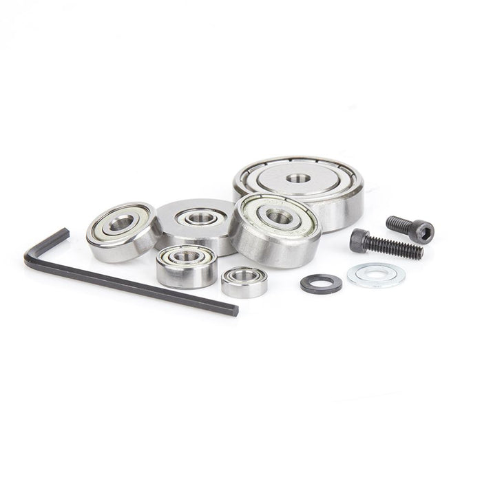Amana Tool 6000 Complete Replacement Kit for Multi-Rabbet with Ball Bearing Guide 1/8, 1/4, 5/16, 3/8, 7/16 and 1/2