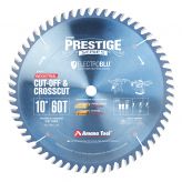 610600C Electro-Blu™ Carbide Tipped Prestige™ Cut-Off and Crosscut 10 Inch Dia x 60T ATB, 10 Deg, 5/8 Bore, Non-Stick Coated