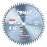 610601C Electro-Blu™ Carbide Tipped Prestige™ Heavy Duty General Purpose 10 Inch Dia x 60T TCG, 10 Deg, 5/8 Bore, Non-Stick Coated