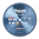 610800C Electro-Blu™ Carbide Tipped Prestige™ Trim 10 Inch Dia x 80T ATB, 10 Deg, 5/8 Bore, Non-Stick Coated