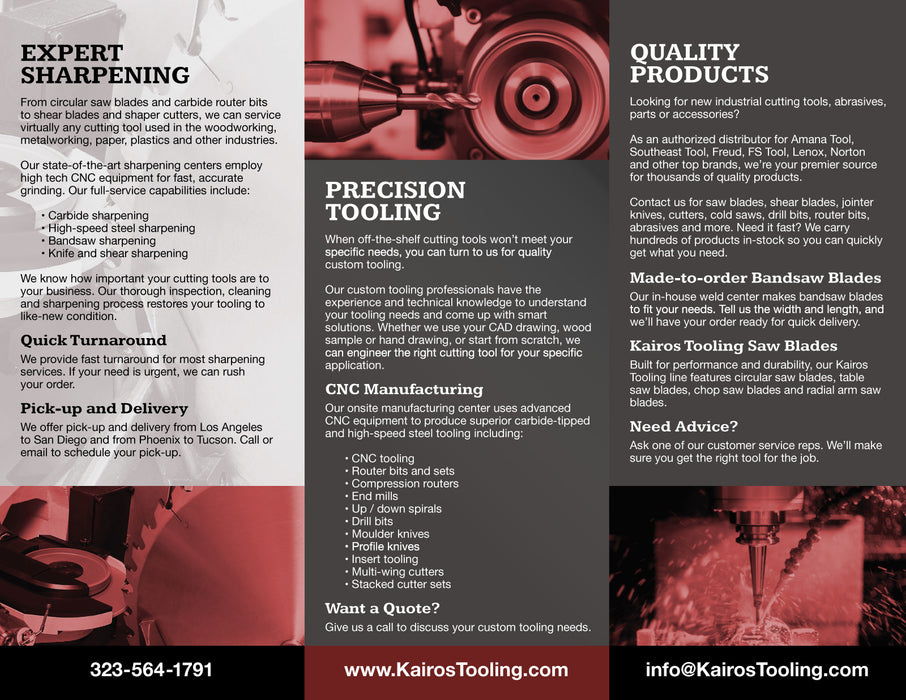 KAIROS TOOLING - TOOL PURCHASES CARD