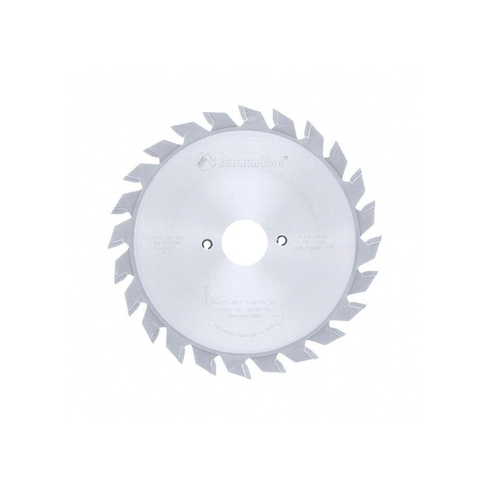 SS125T14 Carbide Tipped Adjustable Type Scoring 125mm Dia x 24T ATB, 12 Deg, 20mm Bore, Scoring Set