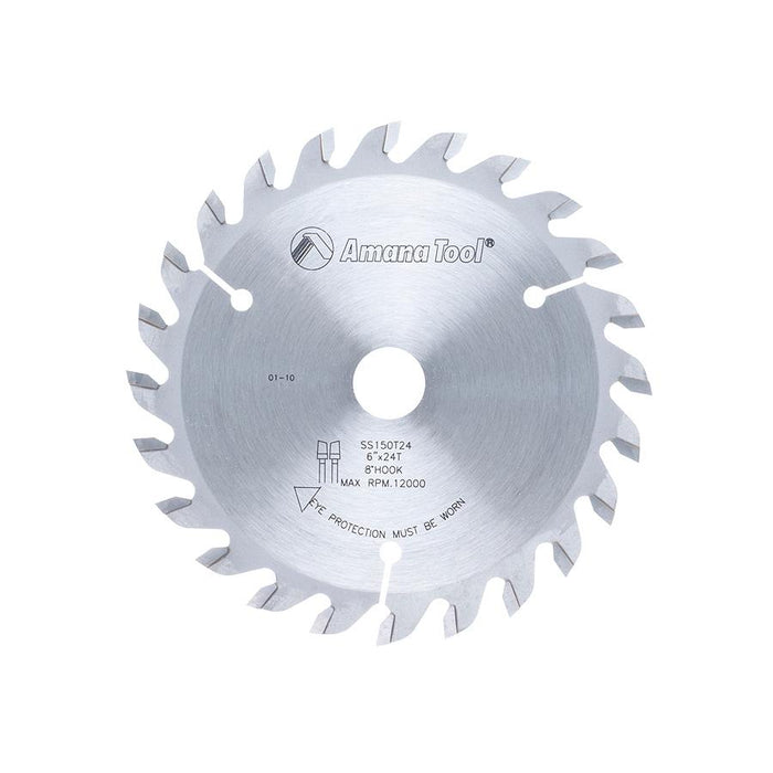 SS150T24 Carbide Tipped Conical Type Scoring 150mm Dia x 24T ATB, 8 Deg, 20mm Bore, Scoring Set