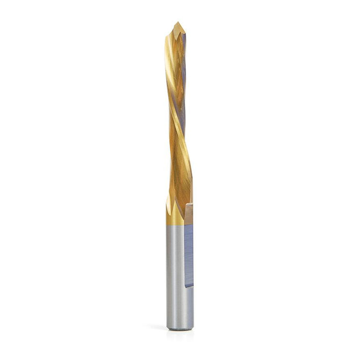 HSS1705TIN High Speed Steel (HSS) TiN Coated 1/2 Dia x 2-1/2 x 1/2 Shank Single Flute Down-Cut Steel Door Bit